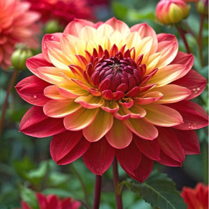 Георгин Оникс Найт купить по цене от 590р. в интернет-магазине «Посадика» с доставкой почтой в в Леснойе и по всей России – [изображение №1].