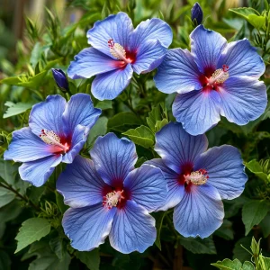 Гибискус садовый Блуминг Квин купить по цене от 259р. в интернет-магазине «Посадика» с доставкой почтой в в Леснойе и по всей России – [изображение №1].