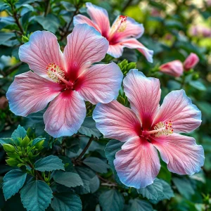 Гибискус садовый Тропикал Сан купить по цене от 293р. в интернет-магазине «Посадика» с доставкой почтой в в Леснойе и по всей России – [изображение №1].