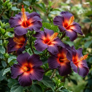 Гибискус Вивида Флэр купить по цене от 279р. в интернет-магазине «Посадика» с доставкой почтой в в Леснойе и по всей России – [изображение №1].