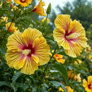 Гибискус Свит Соната купить по цене от 249р. в интернет-магазине «Посадика» с доставкой почтой в в Леснойе и по всей России – [изображение №1].